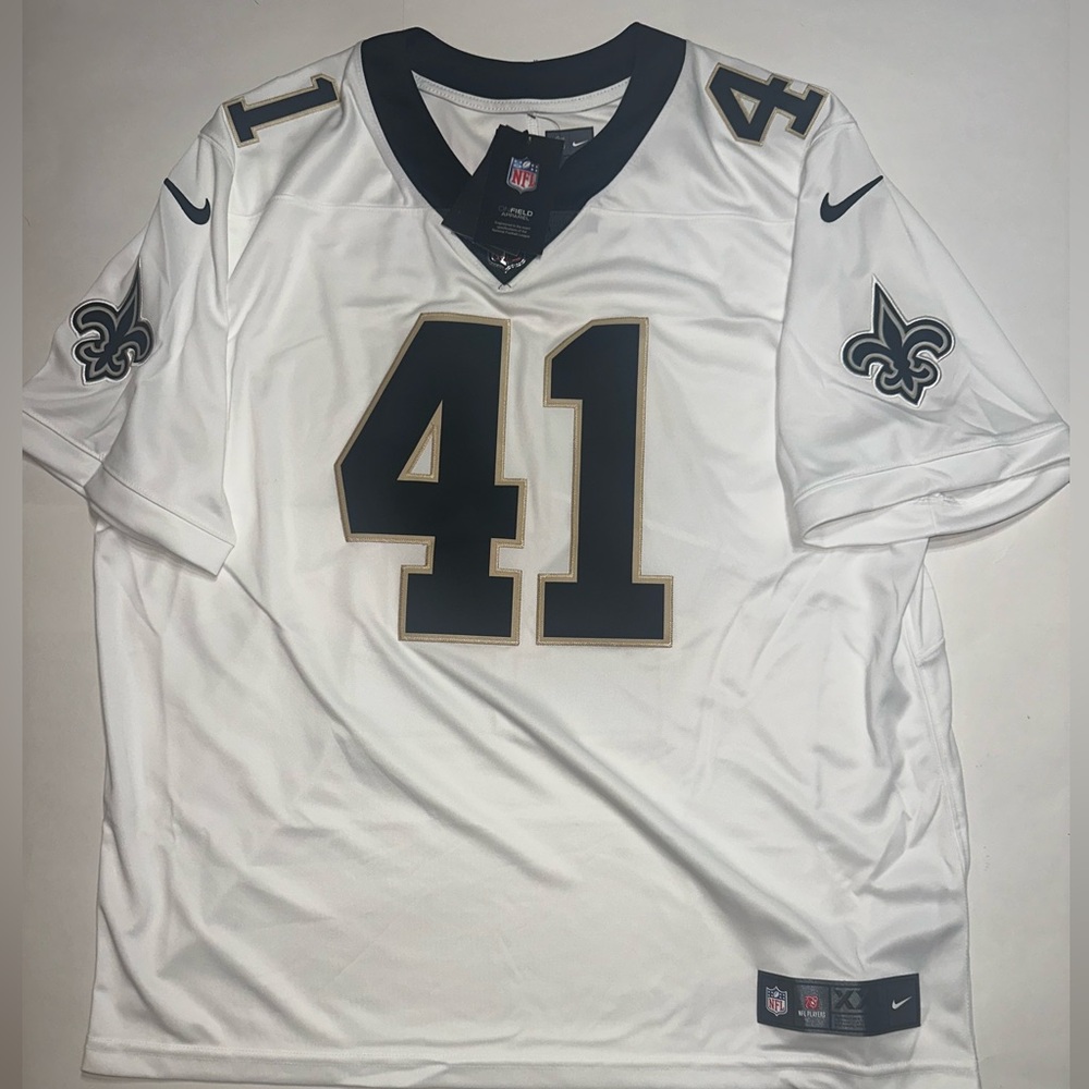 NWT Nike NFL Alvin Kamara #41 New Orleans Saints Jersey XXL White On Field